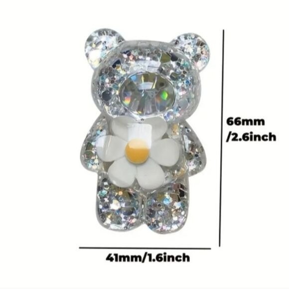 CellPhone  Finger Stand Cute Bear Daisy Phone Comfortable Grip Anti-Slip Creat - Picture 10 of 10